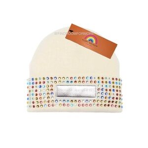 Kurt Geiger Crystal Cuff Beanie